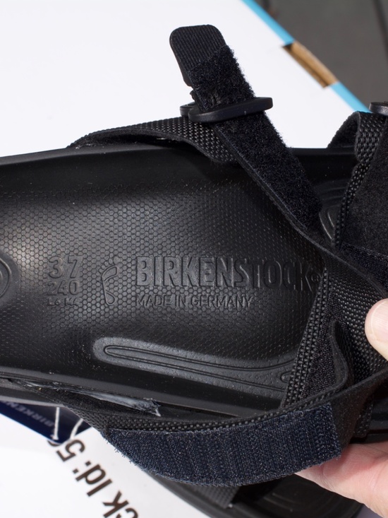 Birkenstock Sahara Futura Black Size 37 NEW